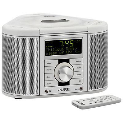 Pure Chronos CD Series II DAB/FM/CD Clock Radio White